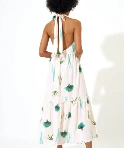 OLIPHANT Halter Maxi- Frond Green