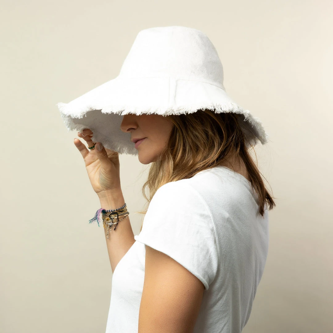 Hat Attack Canvas Packable Hat- White 4 Hat Attack Canvas Packable Hat- White
