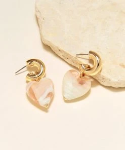 Mignonne Gavigan Heart Drop Hoop Earrings Gold WHAT'S HOT 8 Mignonne Gavigan Heart Drop Hoop Earrings Gold WHAT'S HOT