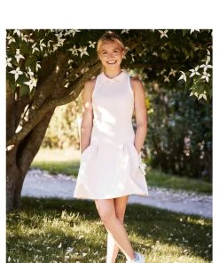 HEDGE WHAT'S HOT Dune Racerback Dress With Collar 25 HEDGE WHAT'S HOT Dune Racerback Dress With Collar