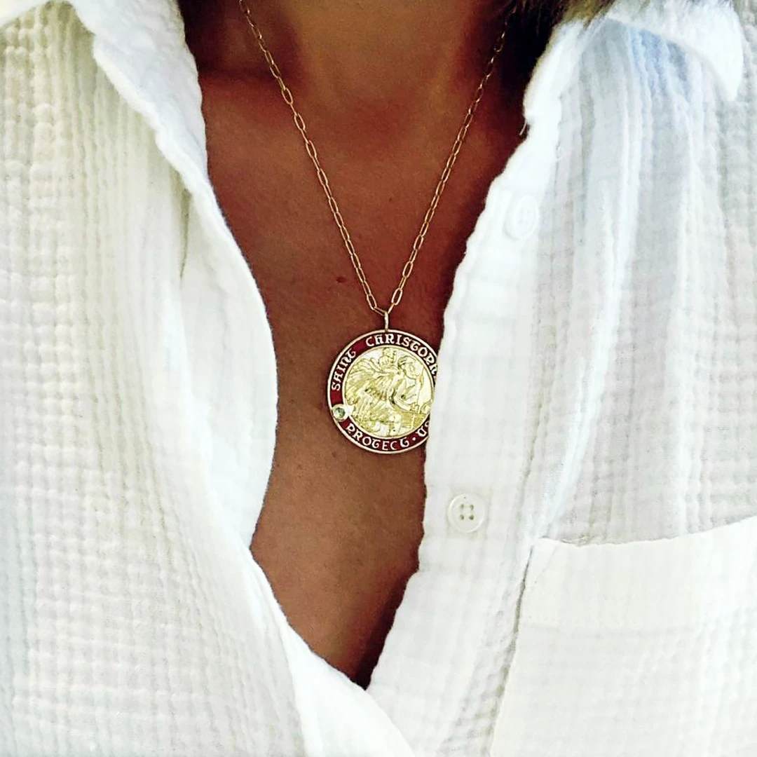 Heritage Jewelry WHAT'S HOT Saint Christopher Max Pendant, Multiple Colors Available