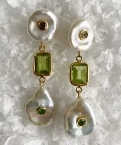 Couplet Les Perles Gem Drop Earrings ACCESSORIES