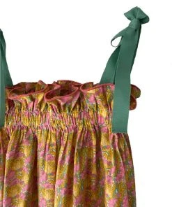 Casey Marks Girls' Jaime Dress In Pink And Gold Floral WHAT'S HOT