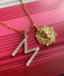 Briony Raymond Confetti Diamond Letter Pendant