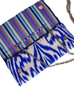 Larkin Lane Wheaton Silk Ikat Cassie Clutch