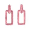 QuayL ACCESSORIES Chain Link Hoops - Hot Pink