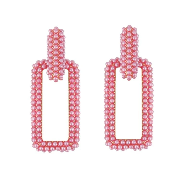 QuayL ACCESSORIES Chain Link Hoops - Hot Pink 3 QuayL ACCESSORIES Chain Link Hoops - Hot Pink