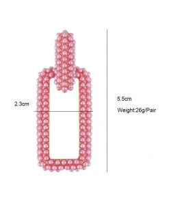 QuayL ACCESSORIES Chain Link Hoops - Hot Pink