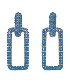 QuayL Chain Link Hoops - Denim Ombré