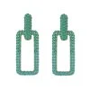 QuayL WHAT'S HOT Chain Link Hoops - Turquoise Ombré