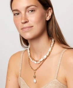 Mignonne Gavigan Irina Necklace White Gold WHAT'S HOT