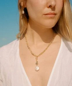 Mignonne Gavigan Irina Necklace White Gold WHAT'S HOT