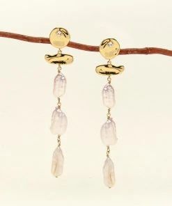 Mignonne Gavigan WHAT'S HOT Irina Pearl Earrings White Gold 7 Mignonne Gavigan WHAT'S HOT Irina Pearl Earrings White Gold