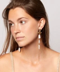Mignonne Gavigan WHAT'S HOT Irina Pearl Earrings White Gold