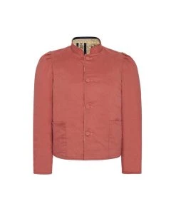 Casey Marks Magic Jacket In Striped Brocade & Pink Twill WHAT'S HOT