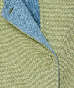 Casey Marks Magic Jacket In Lime Cashmere & Denim