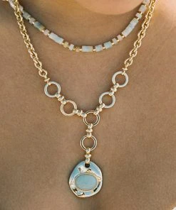 Mignonne Gavigan Helen Necklace Light Blue 9 Mignonne Gavigan Helen Necklace Light Blue