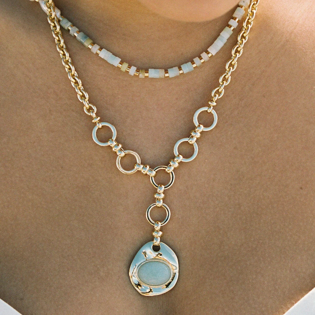 Mignonne Gavigan Helen Necklace Light Blue 5 Mignonne Gavigan Helen Necklace Light Blue