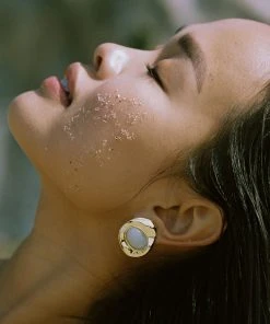 Mignonne Gavigan Helen Stud Earrings Light Blue