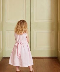 Seraphina THE LITTLE SCALLOP NECK DRESS | Rose Pink Chambray WHAT'S HOT