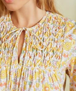 Seraphina THE PETAL BLOUSE | Sunshine Florals WHAT'S HOT