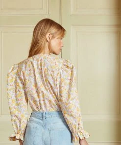 Seraphina THE PETAL BLOUSE | Sunshine Florals WHAT'S HOT