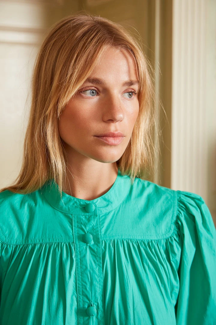 Seraphina WHAT'S HOT THE RUCHE MIDI DRESS | Emerald 7 Seraphina WHAT'S HOT THE RUCHE MIDI DRESS | Emerald