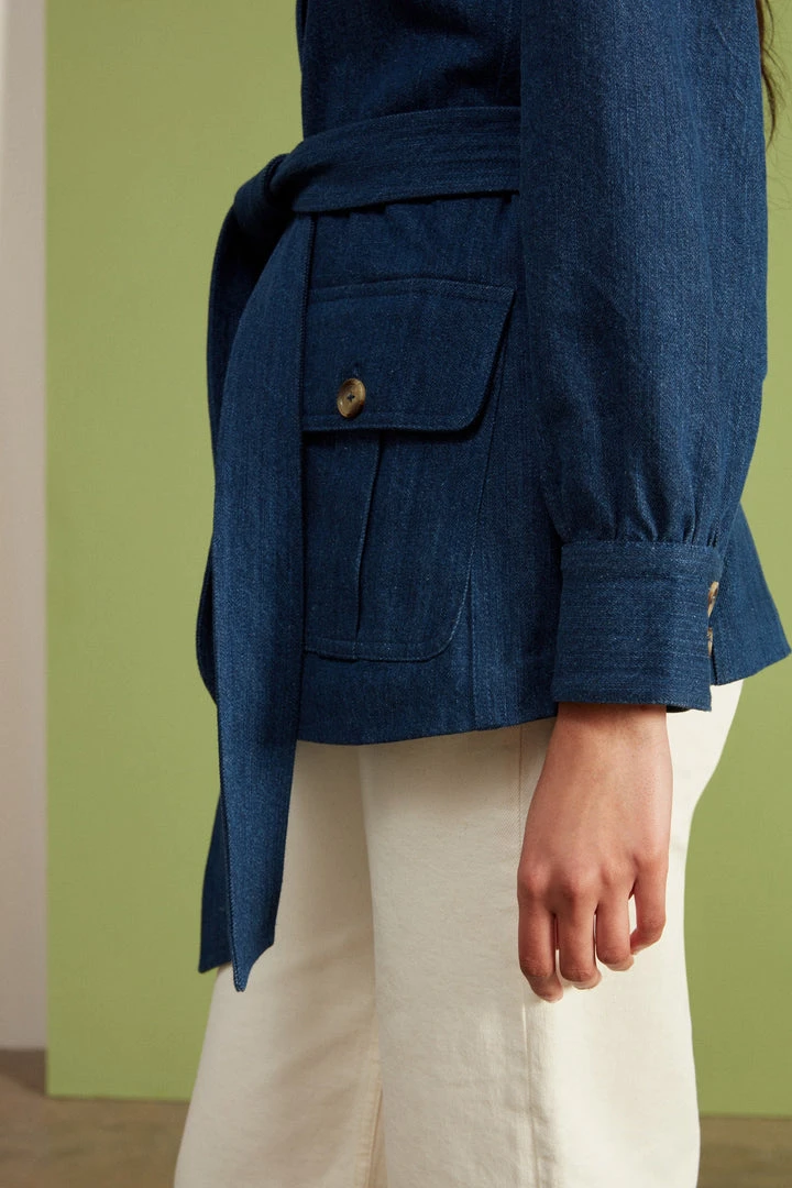 Seraphina DENIM PATCH POCKET JACKET | 6 Seraphina DENIM PATCH POCKET JACKET |