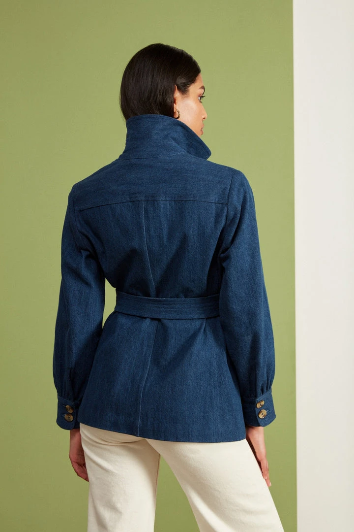 Seraphina DENIM PATCH POCKET JACKET | 5 Seraphina DENIM PATCH POCKET JACKET |