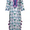 OLIPHANT Midi Kaftan- Cayman Blue 1 OLIPHANT Midi Kaftan- Cayman Blue