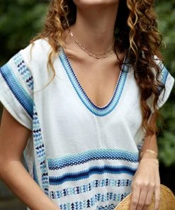 The Coast Brand Kapalua Dress - Light Blue/Navy/Blue Gray/Blue WHAT'S HOT