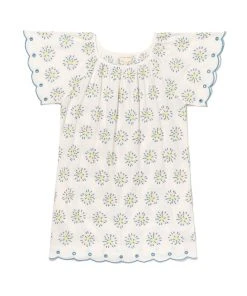 The Coast Brand Lahaina Dress - Light Pink/Blue Gray/Neon Yellow WHAT'S HOT