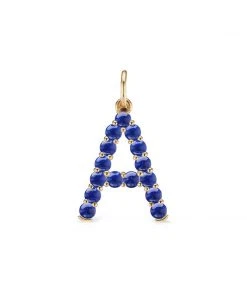 Briony Raymond Confetti Lapis Letter Pendant