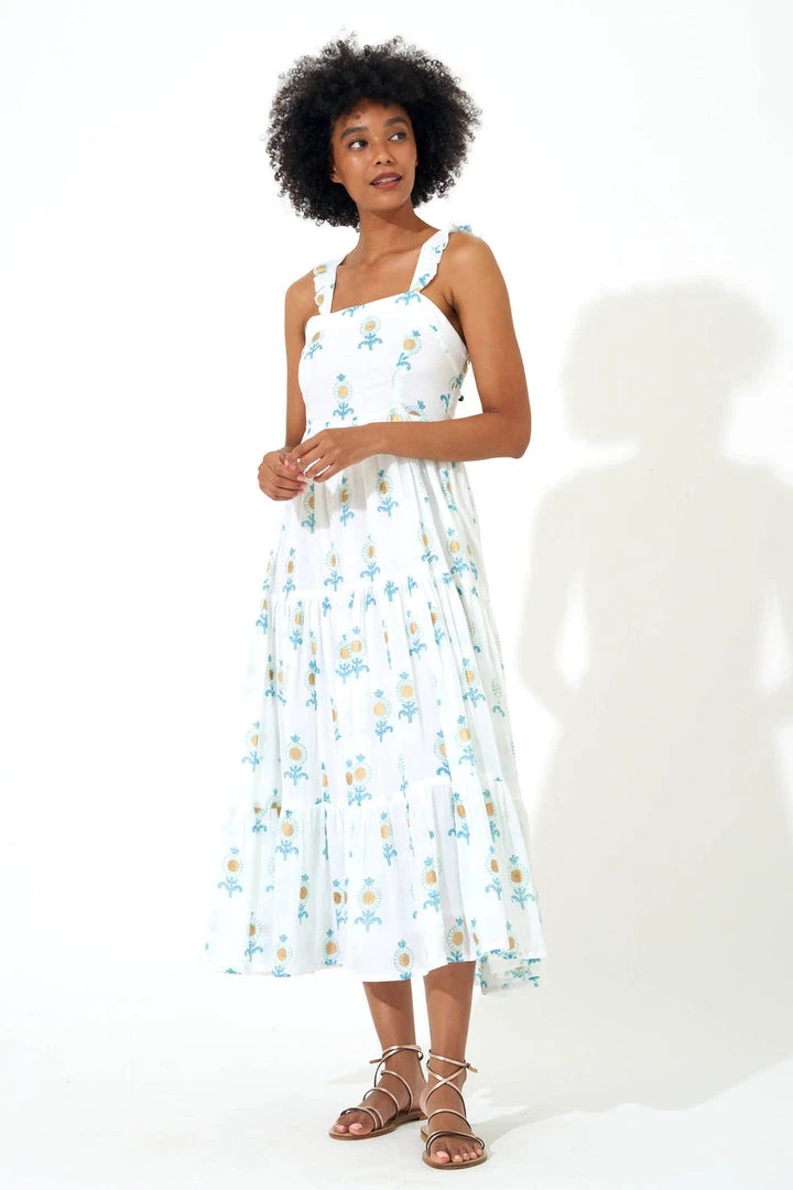 OLIPHANT Ruffle Cross Back Midi 3 OLIPHANT Ruffle Cross Back Midi