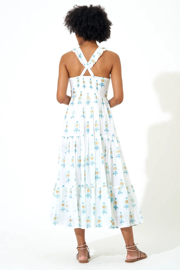 OLIPHANT Ruffle Cross Back Midi 4 OLIPHANT Ruffle Cross Back Midi