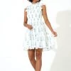OLIPHANT Smocked Flirty Short Dress