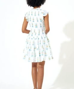 OLIPHANT Smocked Flirty Short Dress