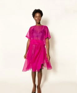 Jasmine Chong Lin Silk Organza Tee Tops