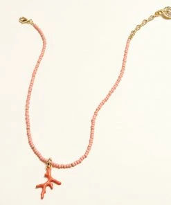 Mignonne Gavigan Lisette Coral Beaded Necklace Coral