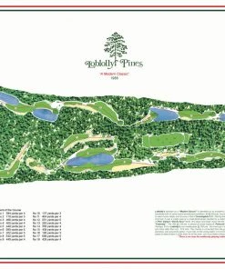 Vintage Golf Course Maps Father's Day Loblolly