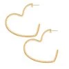 Sophie Lis Love Heart XL Pearl Hoops