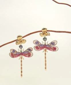 Mignonne Gavigan Lux Dragonfly Earrings Pink WHAT'S HOT 7 Mignonne Gavigan Lux Dragonfly Earrings Pink WHAT'S HOT