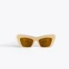 MME.Mink Mme. Mink MME. BRIGETTE SUNGLASSES - NUDE