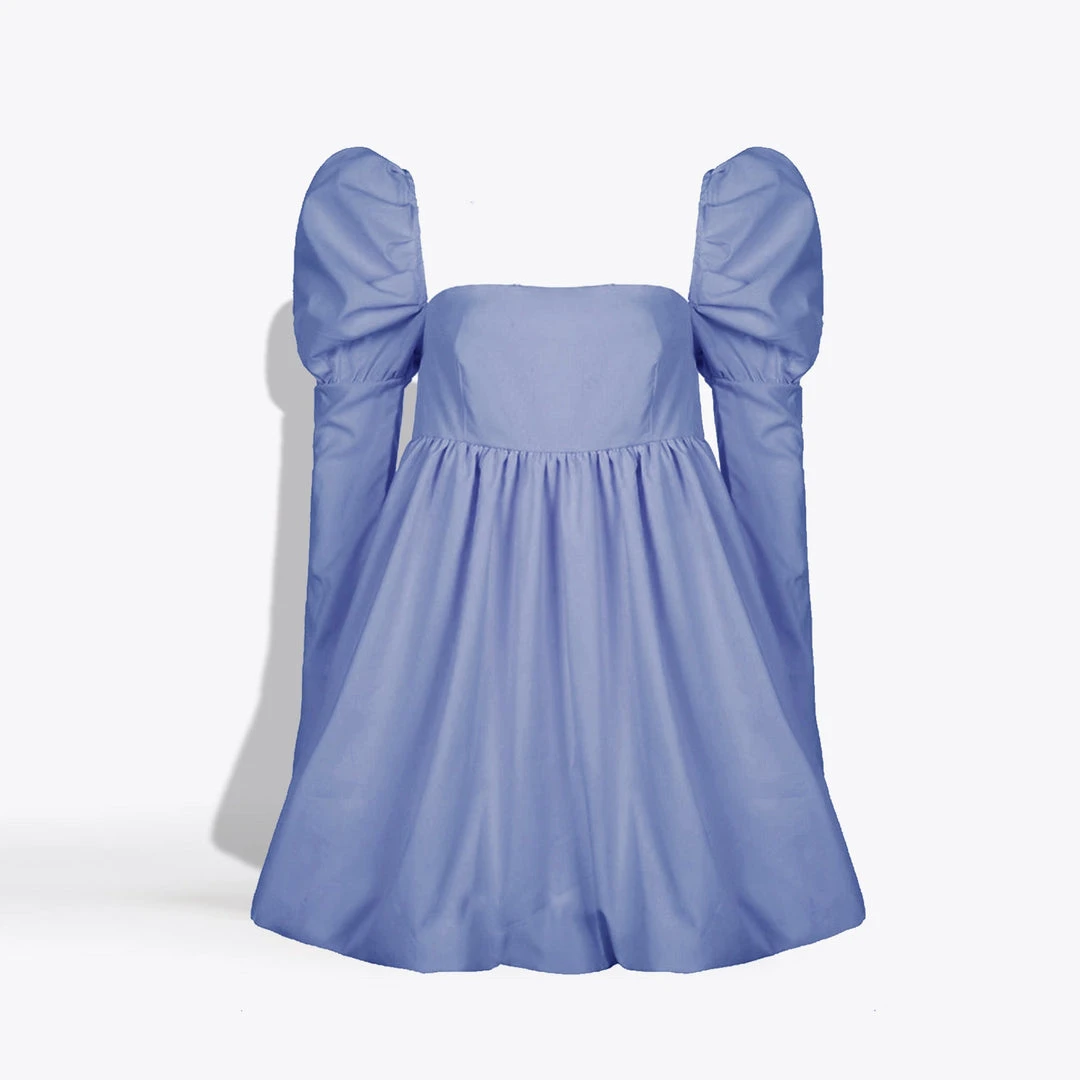 MME.Mink MME. LadyJane Dress - CORNFLOWER Mme. Mink 3 MME.Mink MME. LadyJane Dress - CORNFLOWER Mme. Mink