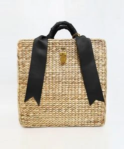 MME.Mink THE MINI BREAK Tote - NOIR