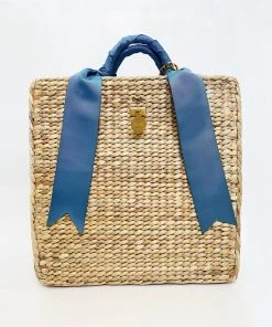 MME.Mink THE MINI BREAK Tote - CORNFLOWER Mme. Mink