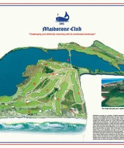 Vintage Golf Course Maps Maidstone