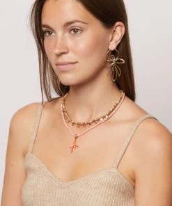 Mignonne Gavigan Lisette Coral Beaded Necklace Coral