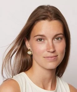 Mignonne Gavigan Helen Stud Earrings Light Blue