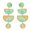 Mignonne Gavigan WHAT'S HOT Gabriella Drop Earrings Green Yellow